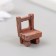 Figure for Florarium Polystone "Wooden Stol" 1.8x1.5x2.5 cm