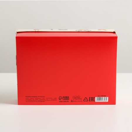 Gift folding box, packaging, “with de Rae”, 21 x 15 x 7 cm-5