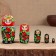 Matryoshka "Natalia", red, 5-doll