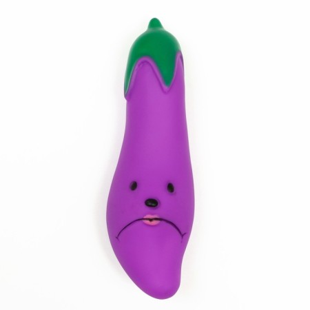 Toy squirrel "eggplant" for dogs, 13.5 cm, purple-1