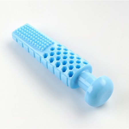 Dog toy "Tower", TPR, Massage, 14 x 2.8 cm, blue-1