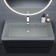 Sink uperwood Classic quartz 90 cm, quartz, gray matte, platinum