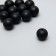 Busina silicone "round" black d = 1.2 cm