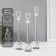 Summary metal, acrylic "Vorthy" d = 2.2 cm, set 3 pcs h = 25.5 cm, 23.5 cm, 21 cm