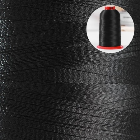 Fleet for embroidery, No. 130, 5000 m, black color No. 1325-1