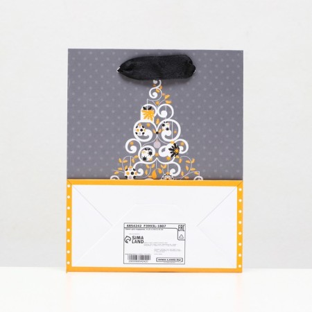 Laminated "Flower Christmas tree" 11.5 x 14.5 x 6 cm-3
