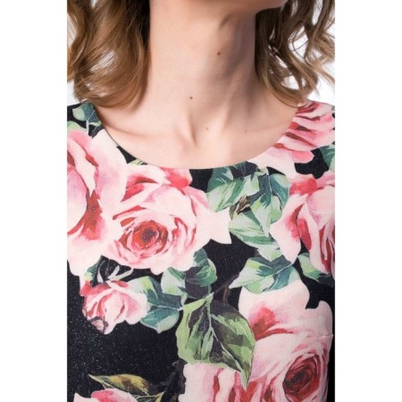 Women's dress, size 48, black color-4