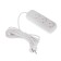Extension cord 3 sockets, 5 m, 10 A, 2200 W, PVS 2x0.75 mm2, without salary, white
