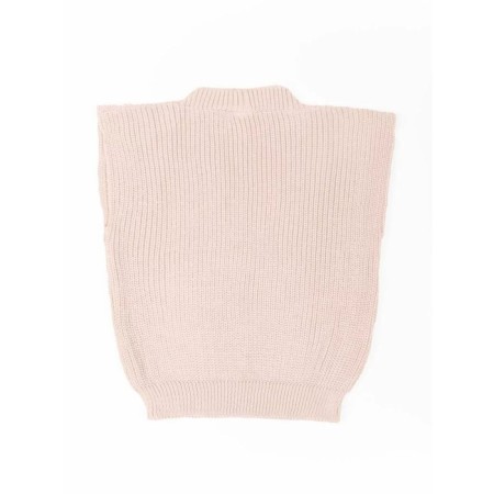 Vest for girls, height 134 cm, white-pink color-9