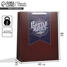 Gift laminated vertical, packaging, “most”, XL 40 x 49 x 19 cm