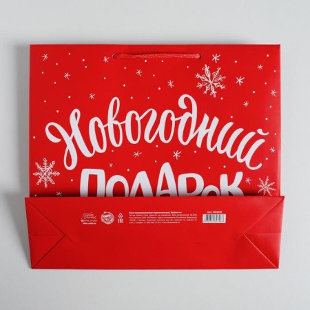 Laminated horizontal "New Year gift", m 30 x 26 x 9 cm, New Year-5