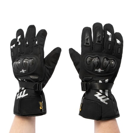 Motorcycle gloves, winter, size xxl, gray-1