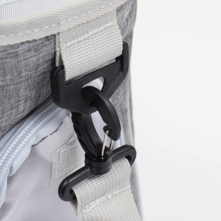 An animal carrier bag with a sliding window, 24 x 25 x 41 cm, gray-4