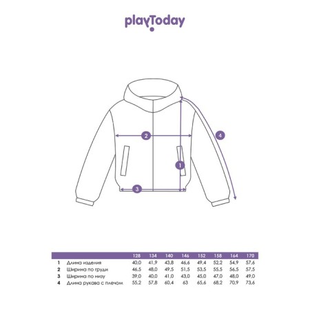 Куртка из экокожи для девочки PlayToday, рост 152 см-12