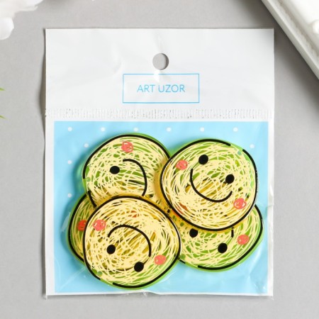 Decor for the work of acrylic "Karakuli. Smiley" 3.5x3.3 cm-2