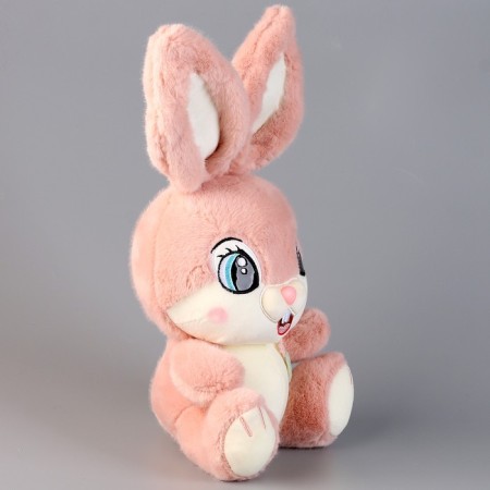 Soft toy "Bunny", 21 cm, pink-1
