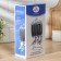 A set of kitchen tools "Remi", 6 items, on a stand, black color