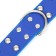 The collar of the clinker in 2 rows, 65 x 3.4 cm, Osh 50-60 cm, blue