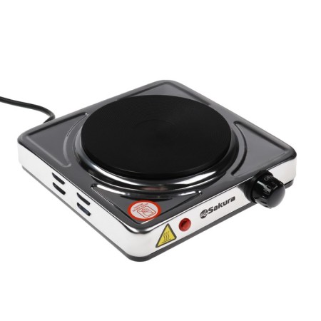 Electric tile Sakura PE-01N, 1000 W, 1 burner, silver