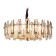Crystal suspension chandelier ambrella like, Traditional, TR5304, E14, Color Gold