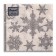 New Year's napkins paper bouquet de luxe “Snowfall silver”, 3 layers, 24x24 cm, 25 pcs.