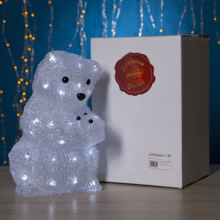 LED figure "Lear" 22 × 30 × 22 cm, acrylic, 40 led, 220 V, glow of white-2