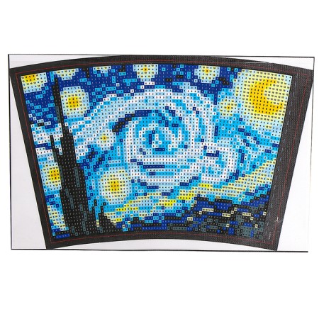 Diamond mosaic on the thermostat "Moonlit Night"-3