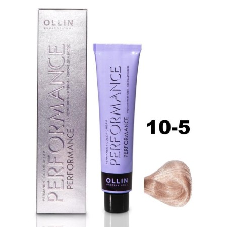 OLLIN PROFESSIONAL PERFORMANCE hair cream, tone 10/5 Mahagonon blond, 60 ml