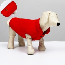 Jacket for dogs, s (DS 20 cm, Osh 23 cm, OG 32 cm), red
