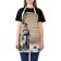 Apron of a kitchen with a photocrint "Charming Snowman", adjustable, size OS