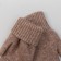 Women's mittens from Mongolian wool, brown color, size 17-19 (6.5-7.5)