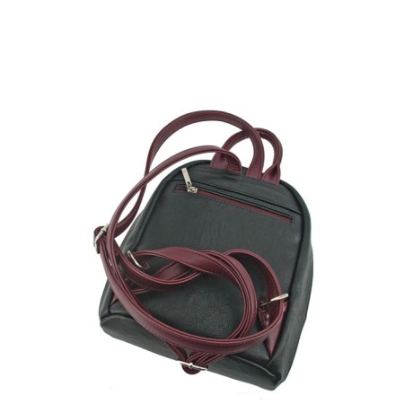 Backpack, lightning department, burgundy color 25x22x10cm-1