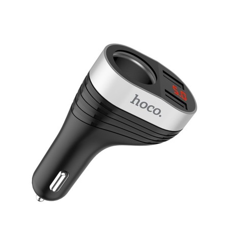 Hoco Z29, 2xUSB, 3.1 A, LED display, black