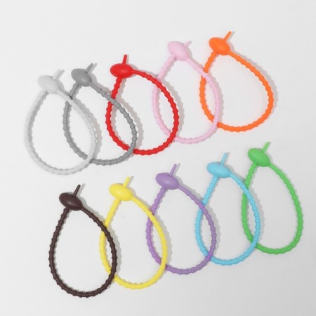 Silicone screed l = 21.5, set 10 pcs., Mix color-6