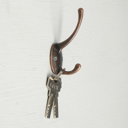 Hook furniture tundra TKD008, two -rod, copper-1