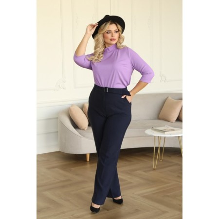 Women's turtleneck, size 56, lilac color-9