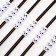 The tubes for the cocktail "Skull", the color is black, set 6 pcs.