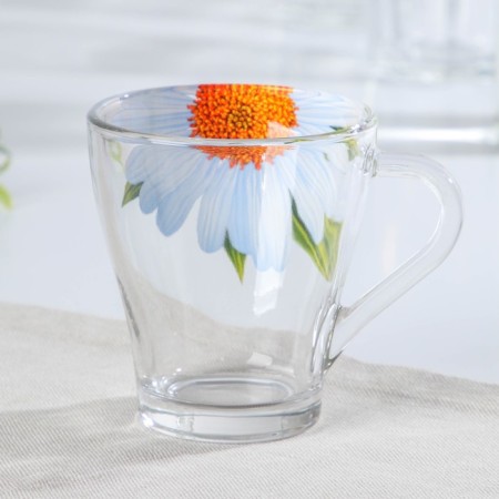 Mug "Living nature. Chamomile ", glass, 250 ml-2