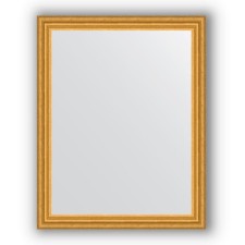 Mirror in the baguette frame - aged gold 67 mm, 76 x 96 cm, evoForm