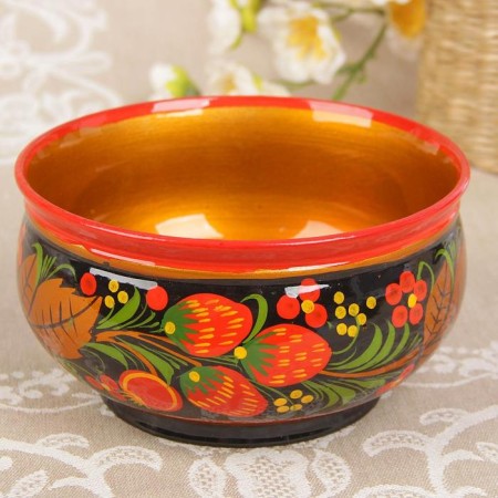 Cup "Berry", medium, 15 × 7 cm, Khokhloma-5