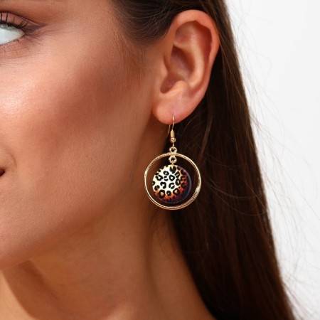 Earrings with rings "just be the queen"-5