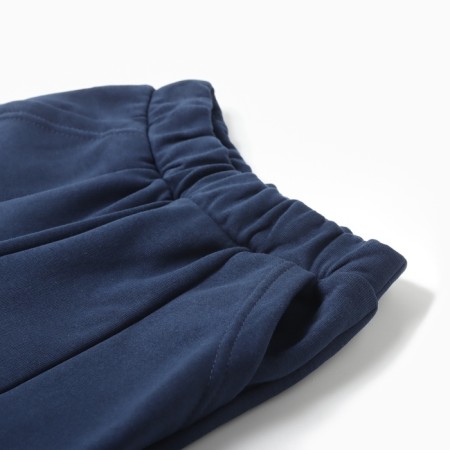 Children's costume with the basis (sweatshirt, trousers) minku: Astronaut, Blue color, height 128 cm-5