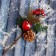 Decor "Winter charm" berry grenades, 22 cm