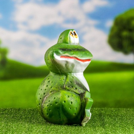 Garden figure "Frog smile" 30x30x21cm-2