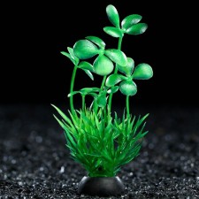 Artificial aquarium plant, 10 cm, green