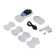 Body massager Luazon LEM-35, myostimulator, 10 modes, 4 electrodes, from USB, gray