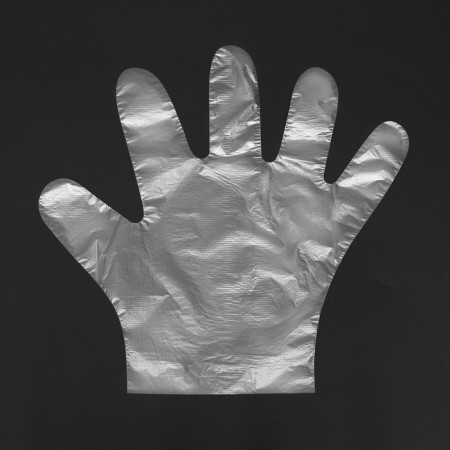 Disposable gloves are plastic, in packaging 100 pcs-3