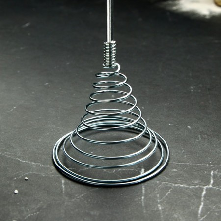 Vennese for whipping with a wooden handle "Spiral", 27.5 cm-1