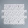 Gift folding white, packaging, “stars”, 22 x 22 x 15 cm