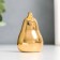 Souvenir ceramics "pear" gold 3.4x3.4x5.5 cm